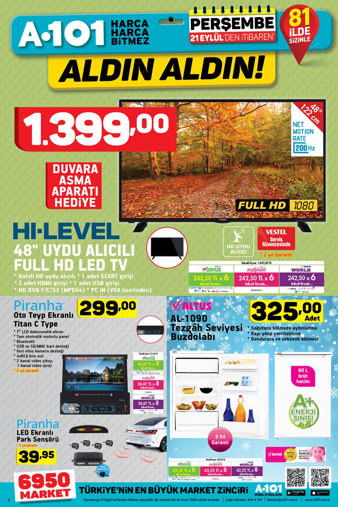 A101 28 Eylül Broşürü A101 28 Eylül Broşürü